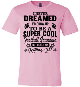 Super Cool Football Grandma Shirts pink