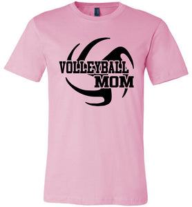 Volleyball Mom T Shirts pink