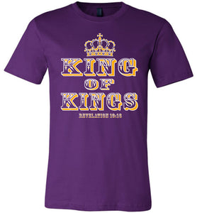 King Of Kings Christian T-Shirts purple