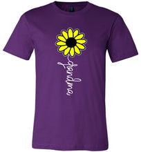 Load image into Gallery viewer, Sunflower Grandma Shirt purple
