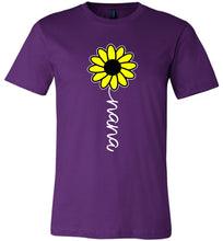 Load image into Gallery viewer, Sunflower Nana Shirt purple