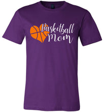 Load image into Gallery viewer, Basketball Mom T Shirts unisex purple