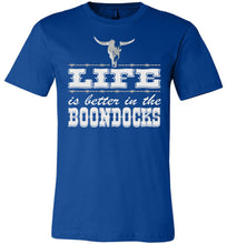 Load image into Gallery viewer, Life Is Better In The Boondocks Country T-shirt royal