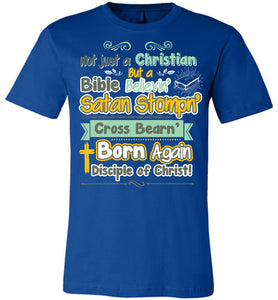 Not Just A Christian Quote T Shirts royal