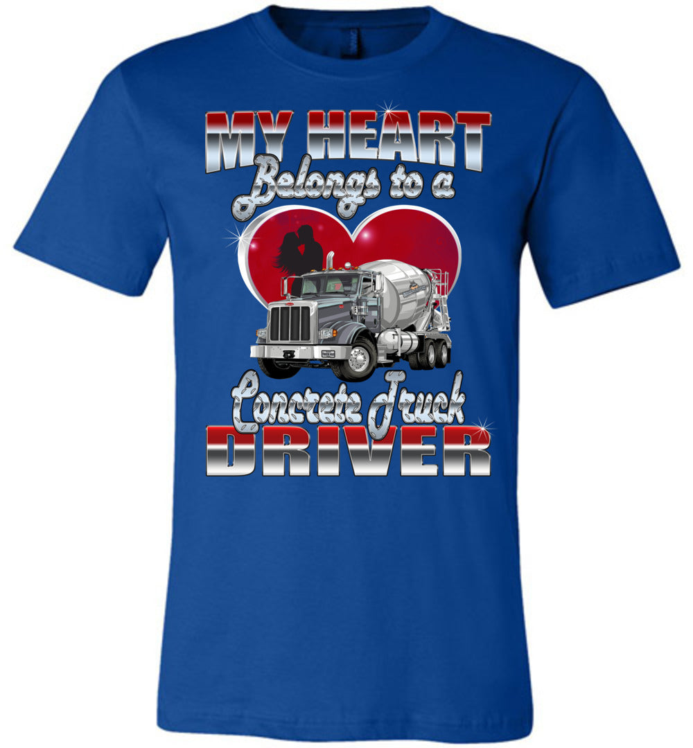 My Heart Belongs To A Trucker Wife Tshirt My Heart Belongs To A Trucker Wife Tshirt