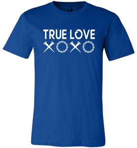 Jesus T Shirts True Love blue