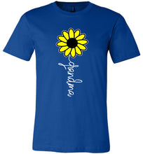 Load image into Gallery viewer, Sunflower Grandma Shirt royal