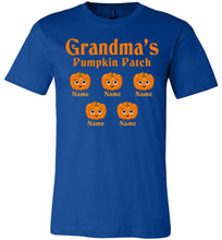 Load image into Gallery viewer, Grandma&#39;s Pumpkin Patch Grandma Pumpkin Shirt royal