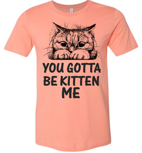 You Gotta Be Kitten Me Funny Cat T Shirt Sunset