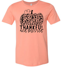 Load image into Gallery viewer, Thankful And Blessed Thanksgiving Fall Shirt suset