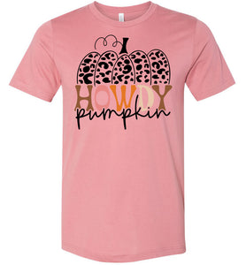 Howdy Pumpkin Funny Fall Shirts muave