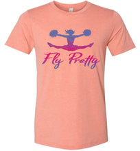 Load image into Gallery viewer, Fly Pretty Cheer Flyer Shirts heather sunset 
