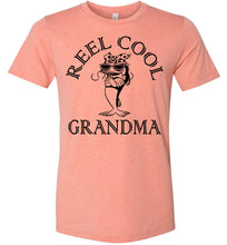 Load image into Gallery viewer, Reel Cool Grandma Funny Fishing Grandma T Shirt sunset