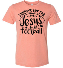 Load image into Gallery viewer, Sundays Are For Jesus And Christian Football Shirts sunset