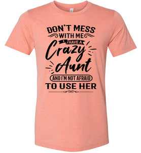 Crazy Aunt T Shirt | Niece t shirt | funny niece shirts | funny niece gifts sunset