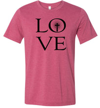 Load image into Gallery viewer, Love Christian Jesus Cross Shirts raspberry