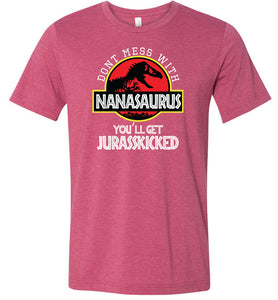 Don't Mess With Nanasaurus T-shirt raspberry