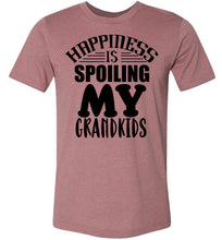 Load image into Gallery viewer, Happiness Is Spoiling My Grandkids Tshirt Heather Mauve