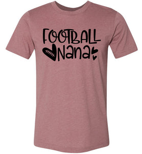 Football Nana Shirt Heather Mauve
