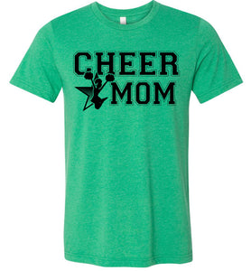Cheer Mom T Shirts heather green