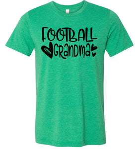 Football Grandma Shirts kelly green