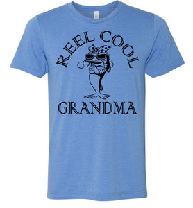 Reel Cool Grandma Funny Fishing Grandma T Shirt blue
