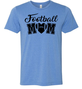Football Mom Shirts | Football Mom Gifts Columbia blue