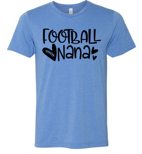 Football Nana Shirt heather Columbia blue