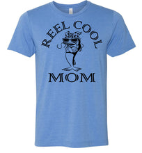 Load image into Gallery viewer, Reel Cool Mom Fishing Mom Tee Shirts blue