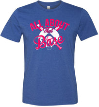 Load image into Gallery viewer, All About That Base Softball Shirts heather royal