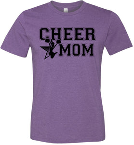 Cheer Mom T Shirts heather purple