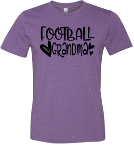 Football Grandma Shirts heather purple