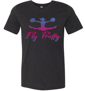 Fly Pretty Cheer Flyer Shirts heather black