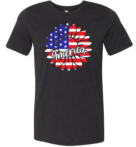 America Sunflower T-shirt black