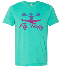 Load image into Gallery viewer, Fly Pretty Cheer Flyer Shirts heather sea green
