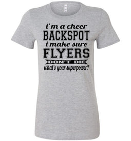 I'm A Backspot Funny Cheer Backspot Shirts ladies athletic heather