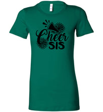 Load image into Gallery viewer, Cheer Sis Cheer Sister Shirt green