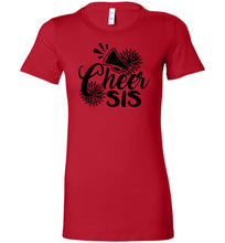 Load image into Gallery viewer, Cheer Sis Cheer Sister Shirt red