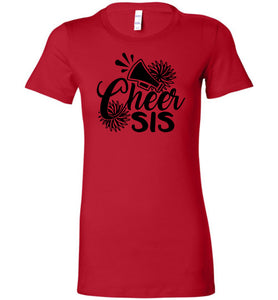 Cheer Sis Cheer Sister Shirt red