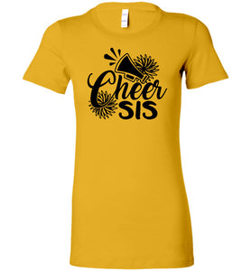 Cheer Sis Cheer Sister Shirt gold