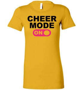 Cheer Mode On Cheer Shirts gold
