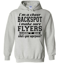 Load image into Gallery viewer, I&#39;m A Cheer Backspot Funny Cheer Backspot Hoodies ash