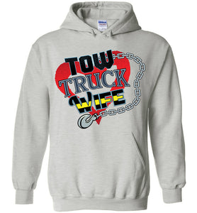 Tow Truck Wife Hoodie ash