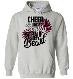 Cheer Like A Beauty Train Like A Beast Cheer Hoodies For Girls ash