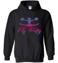 Load image into Gallery viewer, Fly Pretty Cheer Flyer Cheer Hoodies black
