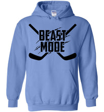Load image into Gallery viewer, Beast Mode Hockey Hoodie blue
