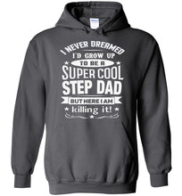 Load image into Gallery viewer, Super Cool Step Dad Hoodies | Step Dad Gifts | That&#39;s A Cool Tee gray