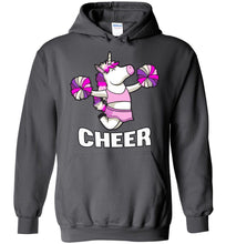 Load image into Gallery viewer, Unicorn Cheer Hoodies charcoal