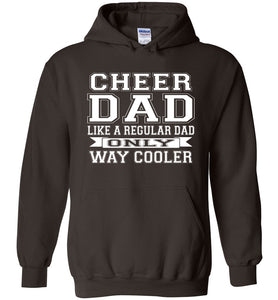 Cheer Dad Hoodie, Cheer Dad Like A Regular Dad Only Way Cooler brown