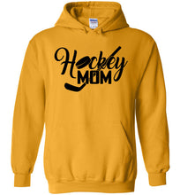 Load image into Gallery viewer, Hockey Mom Hoodie gold